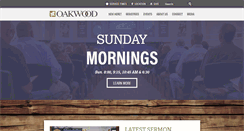 Desktop Screenshot of oakwoodbaptist.org